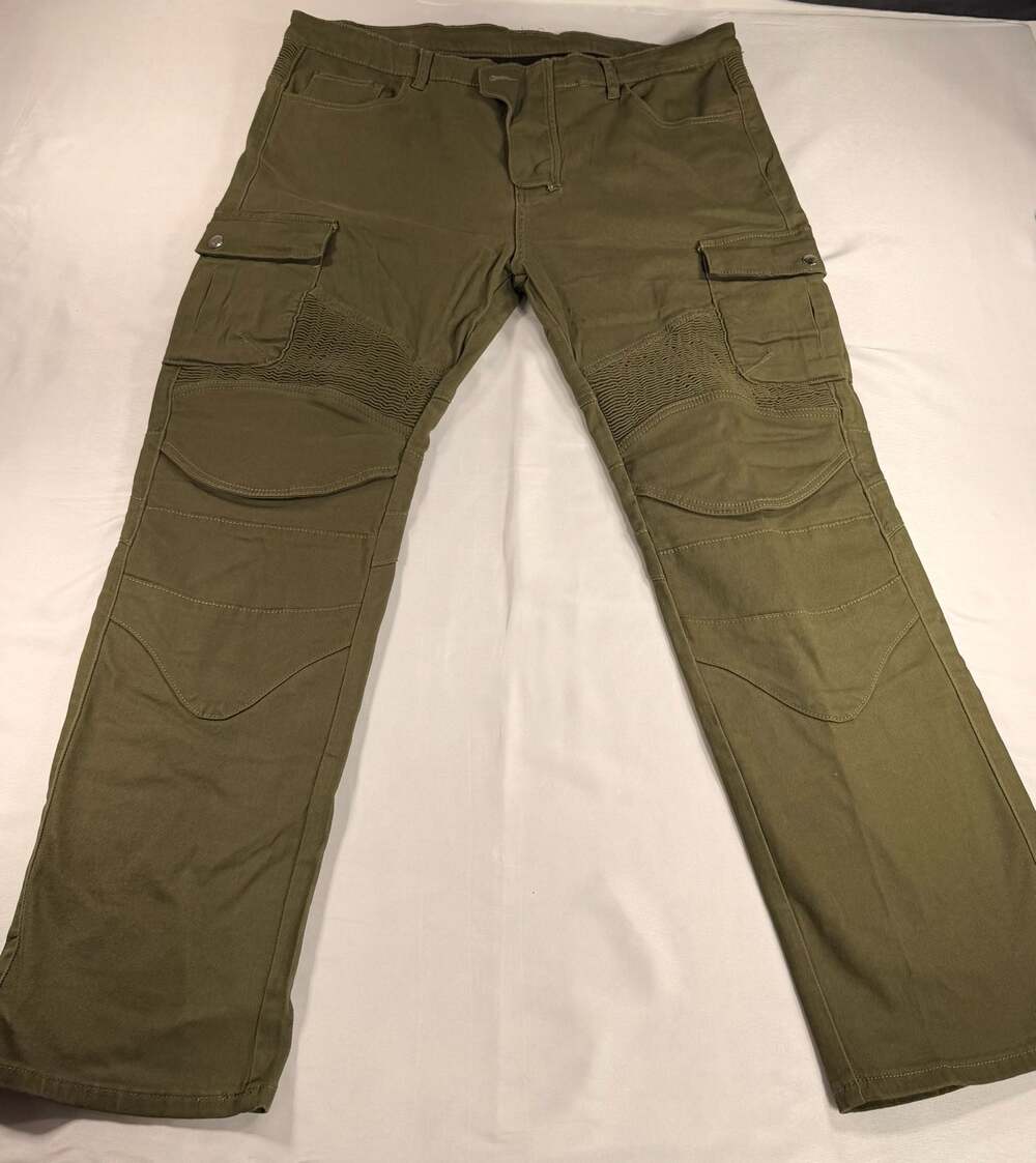 Volero JES-6-L Motorcycle Cargo Pants Olive Green 3XL/38